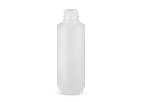 Bottle 200ml in HDPE, neck 28mm, natural color